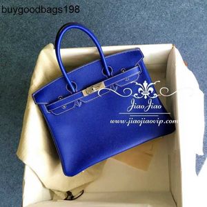 Bolsas de designers de bolsas de sacola sacolas jiaojiao privatehome epsom cruzado couro de grão 30cm de prata de prata azul misturado com jeans grande cqk3