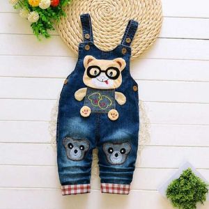 オーバーオールIenens Childrens and Boys Pants Denim Cover Dungarees Childrens and Boys Jeans Jumpsuit Clothers D240515