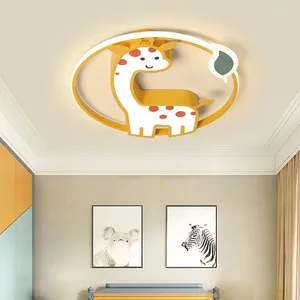 Ceiling Lights Led Cute Bedroom Light For Kids Room Nursery Baby Lighting Fixtures Animal Deer Children