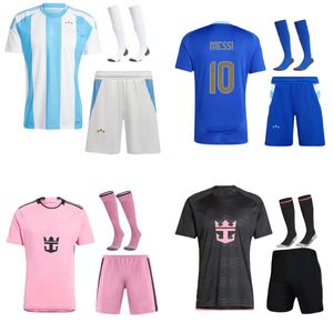 Messis Argentina Football Kit для детей Messis Soccer Jerseys 2024 2025 детские футбольные рубашки детские футбольные комплекты 24 25