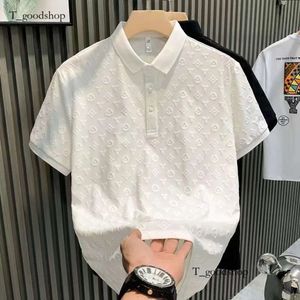 Mode Luxus Jacquard Casual Polo Shirt Sommer Neue komfortable atmungsaktiv