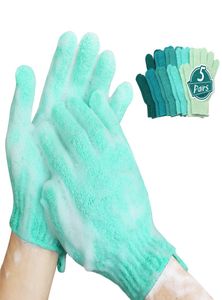 Rengöring av handskar dusch exfolierande skrubba medium till tung badkropp tvätt död hud borttagning djup rengöring svamp loofah för wome8357578