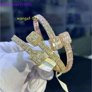 Drop Shipping Fine Women Gioielli Sterling Sier VVS Baguette Moissanite Diamond Famous Blanglevs