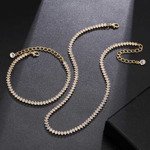 Tennis SIPENGJEL Sparkling Crystal Chain Necklace Set for Mens Hip Hop Sparkling Tennis Chain Necklace Jewelry 2023 d240514