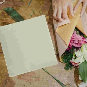 Enrole de papel de papel folhas de papel embrulho de flor apresenta revestimento de embalagem DIY feita à mão