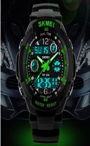 Skmei Sprzedaj szok hombre sportowe zegarki mężczyźni prowadzone cyfrowe zegarki prowadzone przez nurkowanie wojskowe na rękę 2848598