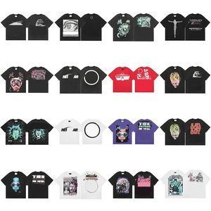 メンズデザイナーTシャツヘルスターシャツグラフィックティーヒップホップサマーファッションティーレディデザイナートップコットンTシャツポロス半袖高品質ヘルスター服