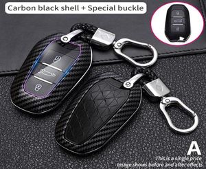 プジョー508 301 2008 3008 4008 407 408 Citroen C5 C6 C4L CACTUS C3XR DS KEYCHAIN KEYCHAINS7888468のスマートリモートカーキーFOBケースカバーカバー