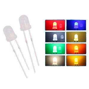 Diode Großhandel 1000 Stück/Los 5mm Atomization St Hut weiß rot blau grün gelber Tra Bright LEDs Kit LED DOPPLIEBE