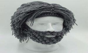 Naroface Maded Hen Fenitted Men inverno all'uncinetto baffi berretti per barba per barba faccia cappe maschera maschera da sci warm cappello cappello funzioni regalo nuovo c8424237