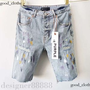 purple short Mens Short Designer Jeans Straight Holes Casual Summer Night Club Blue Women's Shorts Style Luxury Patch Same Style purple jeans short 633