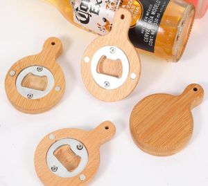 Personalizza apri di birra in legno logo con magneti in legno e frigorifero magnetico Aprilettatore magnetico in magazzino7112926