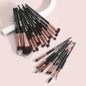 Pincéis de maquiagem de 20pcs Definir fundação cosmética em pó blush shadow lip lip make up pincel blending tools for women iniciante