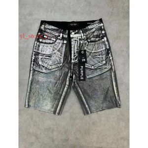 Lila varumärkesdesigner mens lila jeans shorts gata hip hop casual kort knä lenght jean kläder hög kvalitet shorts denim vanlig kvinna jeans d3db