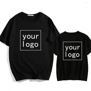 Men's T Shirts Custom T-Shirt Men Women Short Sleeve Oversized Shirt Tops