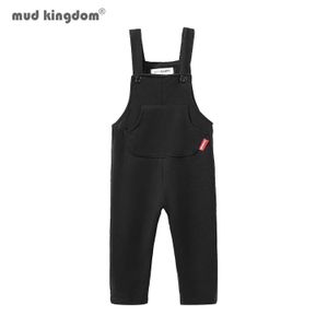 Overalls Mudkingdom cotton toddler boy jacket star shaped letter pattern solid color solid color fashionable baby casual pants d240515