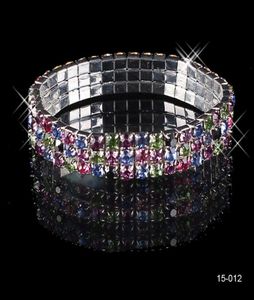 2020 3 Row Rhinestone Stretch Bangle Wedding Bracelet Bridal Jewelry Ship Cheap Bracelet Bride Party Evening Prom 150128447181