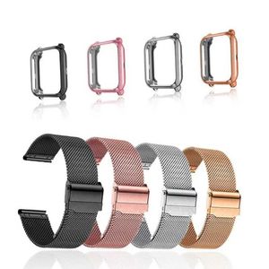 Watch Bands 20mm strap suitable for Amazfit Bip 3 5 S U Lite GTS 2 4 mini with protective cover metal screen accessories Q240514
