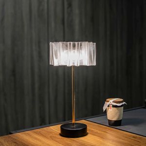 Bordslampor LED CRYSTAL Bordslampa Touch Touch Remote Control Acrylic Romantic Bar Atmosphere Lamp uppladdningsbar nattljus