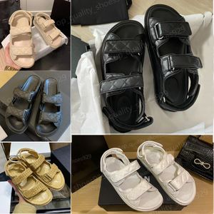 Tasarımcı Ayakkabı Kadın Sandalet Slingback Baba Sandal Ayakkabı Deri Buzağı Kapitalı Slaytlar Yaz Sandales Grandd Lüks Sandles Kadınlar için Plaj Kayışı Sandalyas