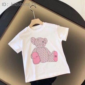 Dhgate New Children's T-shirt Populärt tryckt bomullsrum Casual Short Sleeved Boys and Girls T-shirt Children's Summer Top