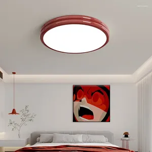 Luzes de teto Modern Ultra-Fino Sala Led Led Lamp Lâmpada Nórdica Decoração Minimalista Design Quadrado Light Round Design