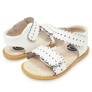 Sandals Livie Luca Childrens Posey Childrens Classic Sandals Suitable for Girls Low Heels True Leather Baby Filled Womens Party Dress New Shoes d240515
