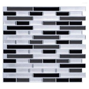 Pencere çıkartmaları mozaik kendi kendine yapışkan karo backsplash 3D duvar çıkartması diy epoksi banyo mutfak ev dekora dayanıklı su geçirmez