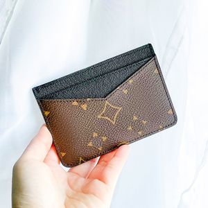 M60703 Kortomslag Luxur Designer Wallet Womens Card Holders Mens Coin Purses Mini Card Case Leather Key Plånböcker ID -kort Toppkvalitetskorthållare Fashion Purse med Box