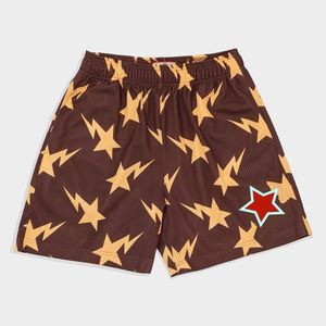 Herr shorts designer ny sommar kort löpning sport snabb torkning gym andas strand hip hop casual mönster shorts
