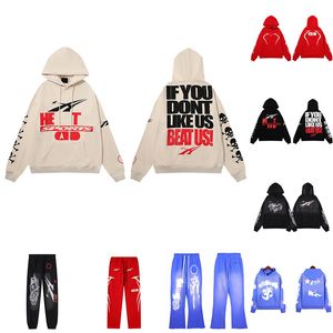 2024 HOUDIE MENS DOMENS DESIGNER TRACKSUPT HOUDIES PANTS UNIKT TRENDY Mönster Design Mud Print Sports Casual Houdspeaker Hooded Sweatshirt