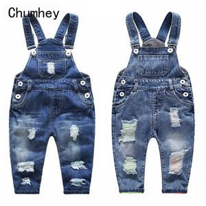 Macacão 1-5t jeans infantil jeans baby macacão primavera meninos e meninas embrulhadas baby jumpsuit crianças calças de crianças roupas de criança d240515