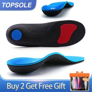 TOPSOLE Orthopedic Insole High Arch Support Shoe Comfort Insert For Flat Foot Plantar Fasciitis Pain Feet Valgus Over Men Women 240510