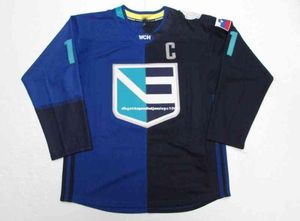 Stitch di maglia mondiale di hockey a buon mercato Custom Anze Kopitar Team Europe 2016.