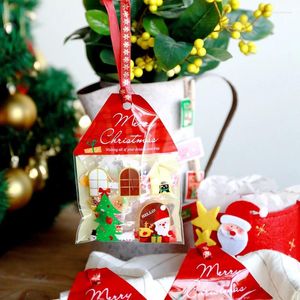 Wrap regalo 50pcs Borse per cittadini di cittadini natalizie Babbo da bisco