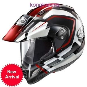 Arai Japonya Tur Cross 3 Motosiklet Kask Yol Ralli Rekabet Kapalı Seyahat Adv Pist Riding Detour Red L 58 59