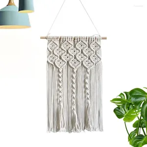 Tapestries Macrame Wall Tapestry Sofa Background Decoration Exquisite Details Bohemian Cotton Tassel Nursery Ornament Handwoven For Living