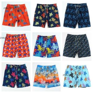 Vilebrequin Turtle Shorts Summer Men's Printed Surfing Vilebre Pants Sandfast Vilebrequin Shorts Beach Pants Lined Beach Designer Shorts Cross Border Sources 240