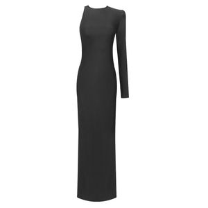 508 XL 2024 Milan Runway Dress Frühlings Sommer Langarm schwarzer Marke Gleiche Art Damen Kleid Mode hochwertige Shijie
