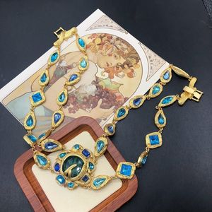 Colares pendentes yygem azul murano vidro água doce cultura keshi pérola colar de corrente de ouro pérola 21 