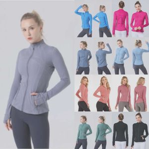 2024 YOGA JACCH Women's Define Workout Sport Coat Fitness Jacket Sport Snabbt Dry Activewear Top Solid Zip Up Sweatshirt Sportwear Hot Sell