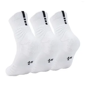 Women Socks 3PC Athletic Sports Crew for Men Racing Compression Cykling andningsbar mountainbike sock
