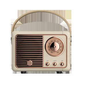 Bluetooth liten högtalare, mini bärbart retro ljudkort, radio, trådlös dator, smart present ny modell