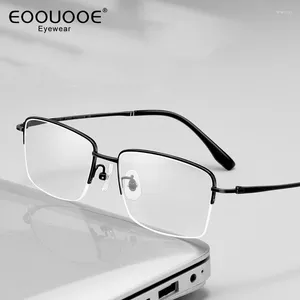 Sonnenbrillen Frames E Männer Freizeit halbe optische reine Titanbrillen