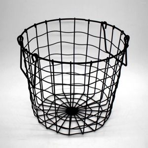 Laundry Bags Metal Wire Hamper Heavy Duty Iron Utility Storage Basket For Bathroom Closet