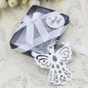 Party Favor Angel Bokmärke för dop baby shower souvenirer dopande giveaway gåva bröllop 50st elever återvänder skolan