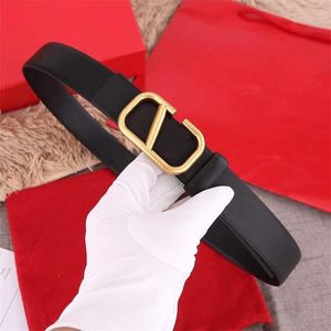 Thin womens belt designer woman belts black belt girth waistbands plated gold buckle gurtel lady belt casual adjustable width 2.5cm 3cm jeans ga07 H4