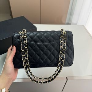 Torba designerska worek na ramię luksusowy łańcuch torebki mody crossbody torebka czarno -biała z torbą na kurz