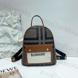 Luxury Brand Designer Backpack for Women's Backpacks Canvas Stripe Plaid Rucksack Men women School Bags Handbag Purse Large Capacity Travel Back Pack 8808