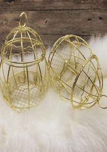 Mini Metal Gold Vintage Retro Bird Cage Boxes Candy Boxes Baby Show